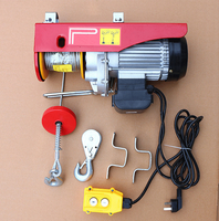 Palans électriques 800 kg - 1800 lbs (816 kg) avec câble, télécommande filaire 220V/110V, pour levage en hauteur, garage, projets de bricolage à domicile et en atelier - Nouveauté
