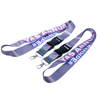 Vente en gros de lanière élégante avec logo personnalisé lanière de cou en polyester avec porte-carte d'identité