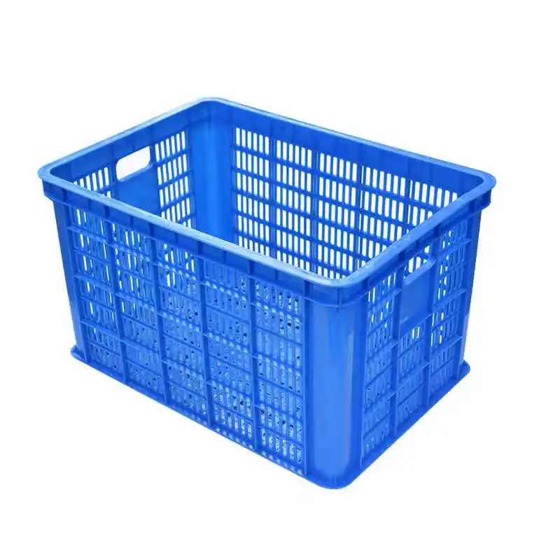 QS Heavy Duty Spare Part Big Nested Durable Tote Crate Storage Food 180 Stackable Plastic Turnover Moving Boxes for Fish Bins