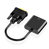 Convertidor DVI a VGA 1080P, Adaptador DVI 24+1 Macho a VGA Hembra para Tarjeta Gráfica de Escritorio a Monitor VGA o Proyector