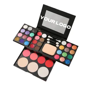 Vendita calda 39 colori set di trucco di bellezza kit di palette di trucco di alta qualità cosmetici ombretti personalizza il logo