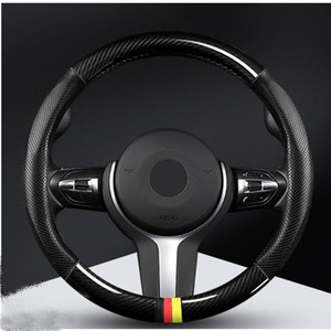 Copri Volante Auto in Fibra di Carbonio Nera a 3 Razze Antiscivolo - Product Image 5