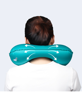 Almohada inflable portátil en forma de U para viajes en avión y automóvil, para aliviar la tensión cervical y de la cabeza - Product Image 6