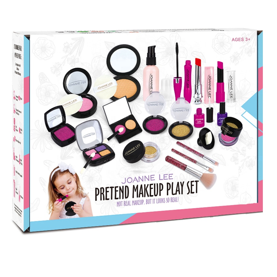 Not Real Paint Pretend Play Makeup Set For Girl Princess Gorgeous Looks Like Real Cosmetic Set First Gift Make Up Play Toys