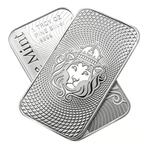 Barre commémorative en <span class=keywords><strong>argent</strong></span> plaqué non magnétique, nouvelle pièce Scottsdale Lion d'un oncle, pour présentation et collection - Product Image 2