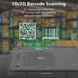 Tablet PC Resistente de 10 Pulgadas con IP67, WiFi, BT, 4G LTE, GPS y Escáner de Código de Barras 2D NFC Opcional, Legible Bajo la Luz Solar con 1000 Nits de Brillo - Product Image 3