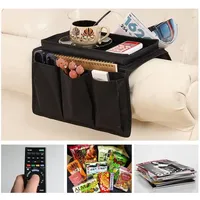 Sac de rangement pour accoudoir de canapé avec poches, adapté aux fauteuils inclinables et aux fauteuils, peut contenir des lunettes, des télécommandes, etc.