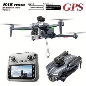 โดรน K18Max 4K ระยะส่งสัญญาณ 1000 ม. ระบบ GPS กำหนดตำแหน่งอัจฉริยะ มอเตอร์ไร้แปรงถ่าน เหมาะสำหรับผู้เริ่มต้น บินในอาคารได้ - Product Image 2