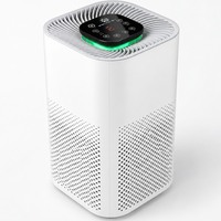 Pembersih Udara Pintar Elektrik dengan Filter HEPA H13, Layar Sentuh, Tampilan Kualitas Udara LED, untuk Rumah, Kamar Tidur, dan Kantor