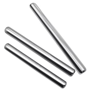 22*2.8CM Silver Solid 304 Stainless Steel Non-Stick <strong>Rolling</strong> <strong>Pin</strong> Smooth Tapered Design for Dumpling Cookie Pizza Pastry Home - Product Image 1