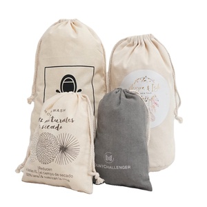 Bolsas de Algodón de Color Beige Natural con Impresión - Product Image 1