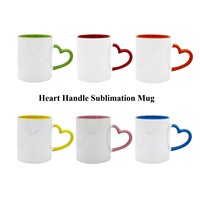 Mug en céramique bicolore pour sublimation (qualité AA) – Tasse à café personnalisable avec logo en couleur, idéale pour offrir