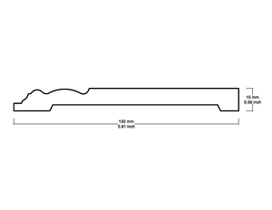 RUITONG Plinthe intérieure moderne PS étanche en PVC plinthe légère moulée corniche pour hôtels villas en polystyrène - Product Image 3