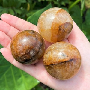 Sphère de cristal de guérison naturelle de haute qualité en gros, sphère Golden Healer pour la décoration de la maison et les cadeaux de Noël - Product Image 3