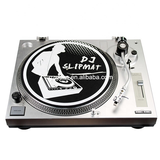 12 Inch Turntable Carbon Fiber Leather Felt Rubber Slipmats Vinyl Record Coasters