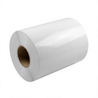 Papier adhésif laminé semi-brillant amovible en rouleau pour l'impression d'emballages