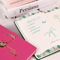 Sweet Girls Journal Notebook Avec Serrure Logo Personnalisé Couverture En Feutre En Cuir PU Planificateurs Laitiers