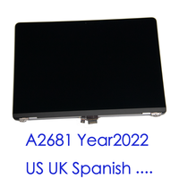 Écran LCD d'origine pour Macbook Air M2 A2681, assemblage d'écran, moniteur argent et midnight, 13 pouces, remplacement d'écran LCD