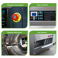Séchoir à linge commercial à chargement frontal pour laverie automatique, hôtel, appartement et équipement de blanchisserie en libre-service OEM