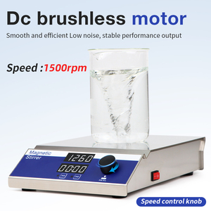 เครื่องกวนสารแบบแม่เหล็ก 10 ลิตร พร้อมแผ่นทำความร้อนแบบดิจิตอล  แผ่นสแตนเลส 304 สำหรับผสมสารเคมีในห้องปฏิบัติการและน้ำหอม - Product Image 2