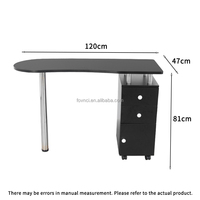Table de manucure en bois de luxe de haute qualité, mobilier de salon de beauté, table de manucure pour salon de beauté