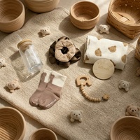 Nouvel ensemble cadeau pour bébé, coffret cadeau de naissance comprenant une couverture à clip pour bébé, un ensemble de serviettes en coton pour bébé, un ensemble de couvertures de sécurité pour nouveau-né
