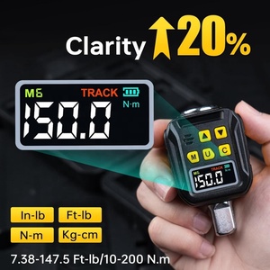 Adaptador de Llave Dinamométrica Digital de Alta Calidad, 7.4-147.5 Ft-lb/10-200 Nm, Pantalla LCD a Color, Precisión del 2%, Adaptador de Torque Digital de 1/2'' - Product Image 3