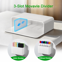 Porte-stylo magnétique en plastique, aimant puissant, organisateur de tableau blanc, porte-crayons pour casier scolaire, réfrigérateur, indispensables pour la salle de classe