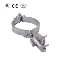 Barre de retenue sismique en acier moulé finition zinc pour conduites d'incendie 1/2"-12" FM et certifiées