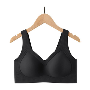Soutien-gorge de sport sans couture confortable grande taille avec logo personnalisé, soutien-gorge fin une pièce, sous-vêtements féminins, soutien-gorge sans armatures 3/4, soutien-gorge en gelée, gilet - Product Image 5