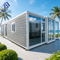 100 pays ont reçu des maisons préfabriquées extensibles de 30 pieds, 3 chambres, en acier galvanisé, mobiles et relocalisables.