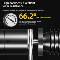 Tarauds à filetage en spirale extra longs STI, tarauds manuels et machine, ST3 0.5, ST4 0.7, ST5 0.8, outils de taraudage en carbure
