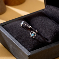 Neuer Stil Synthetischer Opal 925 Sterling Silber Hohle Blumen Vierblättriges Kleeblatt Ohrstecker für Frauen Mädchen Ohrringe