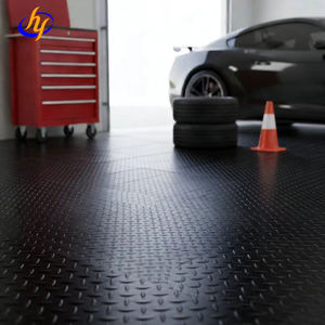 Revêtement de sol de garage protecteur en PVC, vente en gros d'usine, rouleau de revêtement de sol en vinyle linoléum avec support en feutre, anti-salissure et imperméable - Product Image 1