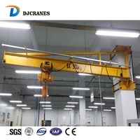 Grue à flèche électrique légère avec moteur et engrenages de 5 tonnes, support cantilever mural pour levage en garage et atelier