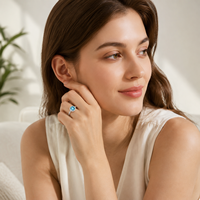 Bague simple en argent sterling 925 avec moissanite, bague de fiançailles en moissanite fine pour femme, bijoux de mariage et d'anniversaire