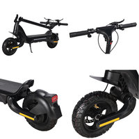 Scooter Eléctrico de 800W, 10 Pulgadas, Neumáticos Todoterreno, Velocidad de 45KM/H, Plegable, para Adultos, con Control por Aplicación, Frenos de Disco Dobles