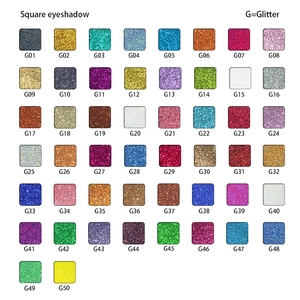 พาเลทแต่งหน้าแบบ Private Label ขนาด 22 มม. พาเลทอายแชโดว์ เม็ดสีแน่น ปราศจากการทดลองกับสัตว์ ทำเองได้ พาเลทอายแชโดว์เปล่าทรงสี่เหลี่ยม - Product Image 6