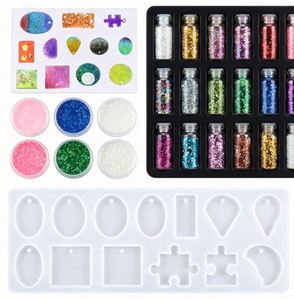 UV Resin Craft <b>Kit</b> <b>DIY</b> Handmade Hand-painted Hard Transparent Epoxy Fast Curing Silicone Molds Jewelry Pendants Earring - Product Image 3