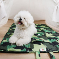 Tapis pour animaux de compagnie portable, imperméable, pliable, antidérapant, en Oxford, pour voyages, camping en plein air