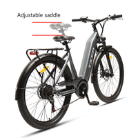 Vélo électrique TXED avec fourche à suspension de 27,5 pouces, moteur arrière 48V 500W, frein à disque hydraulique à 7 vitesses, vélo de montagne électrique