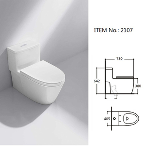 Thiết kế mới hiện đại Thiết bị vệ sinh phòng tắm một mảnh gốm phòng tắm nhà vệ sinh WC Siphon dây đeo nước Closet nhà vệ sinh bát <span class=keywords><strong>commode</strong></span> - Product Image 6
