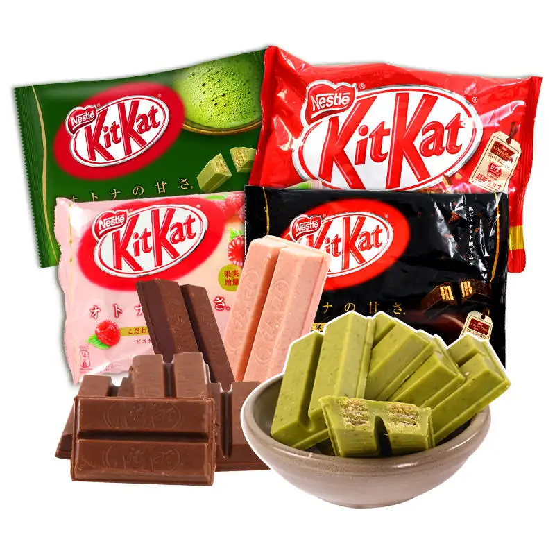 Nhật Bản nhập khẩu KitKat sô cô la Wafer Matcha sữa sô cô la đen Kit Kat Biscuit kỳ lạ kẹo đồ ăn nhẹ Kỳ Lạ
