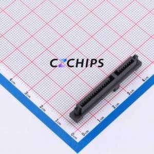 SATA-054-F22SS1BY Hard Drive Connector (SAS/SATA/M.2) SMD Connector SATA Female 22P Sink Board - Product Image 1