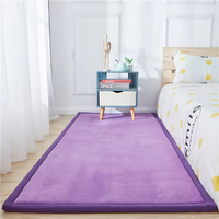Tapis de jeu rectangulaire en mousse pour bébé, grande taille, personnalisé OEM, en velours corail, épais, antidérapant, en mousse à mémoire de forme, style Tatami, pour la maison, vente en gros