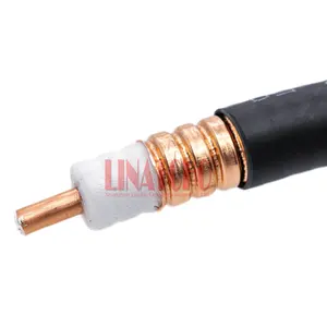 Sistema de comunicación móvil inalámbrico 1/2 50 ohmios Helix 1/2 "cable alimentador de tubo coaxial rf de cobre