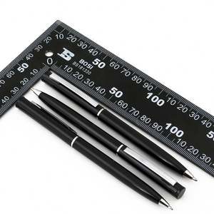 Bolígrafo Metálico Azul Oscuro con Diseño en Espiral para Uso en Resorts, con Logotipo del Nombre del Hotel, Ancho de Escritura de 1.0 mm - Product Image 5