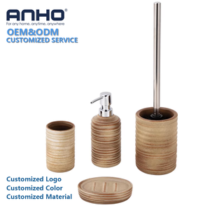 Custom Luxury <strong>Ceramic</strong> Wholesale Designers Luxury 4 Piece <strong>Bath</strong> Room Vanity Shower Gift Sets <strong>Accessory</strong> Bathroom <strong>Accessories</strong> Set - Product Image 1