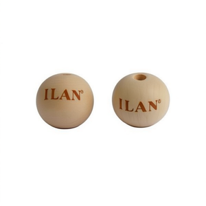 Perline di legno Ilan rotonde da 35 mm per artigianato e progetti fai da te - Product Image 2