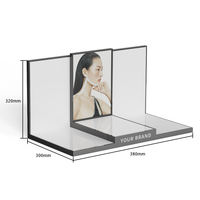 Conception personnalisée Présentoir publicitaire de comptoir avec LED pour cosmétiques maquillage et parfum en acrylique à vendre